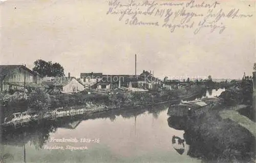 AK / Ansichtskarte VOUZIERS Aisne 08 Ardennes Partie an der Aisne Saegewerk