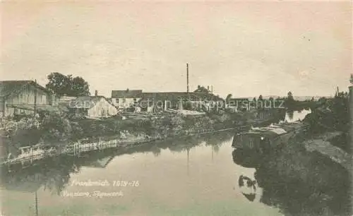 AK / Ansichtskarte VOUZIERS Aisne 08 Ardennes Partie an der Aisne Saegewerk