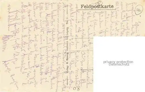 AK / Ansichtskarte VOUZIERS Aisne 08 Ardennes Neuer Militaerfriedhof 1. Weltkrieg Feldpost