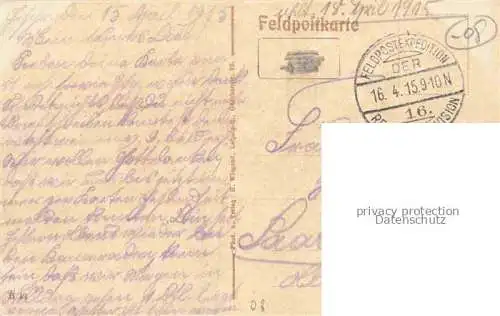 AK / Ansichtskarte VOUZIERS Aisne 08 Ardennes Teilansicht mit Kirche Feldzug 1914/15 1. Weltkrieg