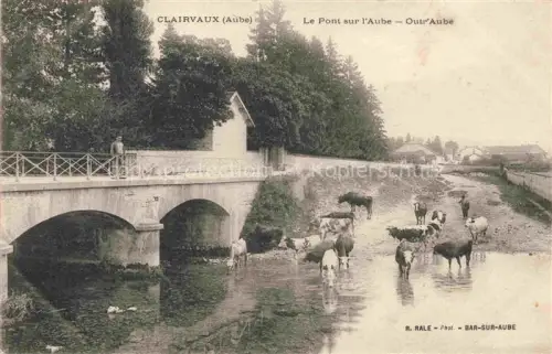 AK / Ansichtskarte Clairvaux Ville sous la Ferte 10 Aube Le pont sur l'Aube