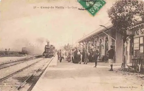 AK / Ansichtskarte Camp de Mailly TROYES 10 Aube La Gare Bahnhof