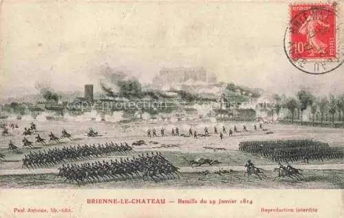 AK / Ansichtskarte Brienne-le-Chateau Bar-sur-Aube 10 Aube Bataille du 29 Janvier 1814 Kuenstlerkarte