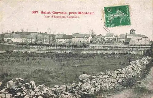 AK / Ansichtskarte Saint-Gervais Montezic Rodez 12 Aveyron Vue générale