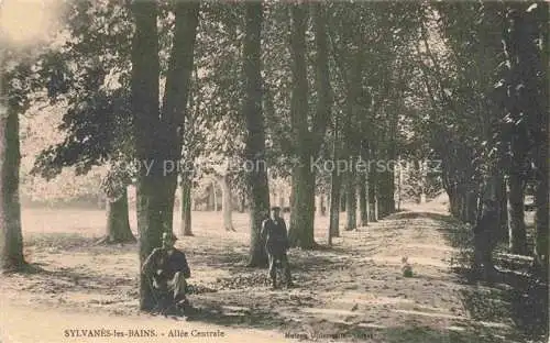 AK / Ansichtskarte Sylvanes-les-Bain 12 Aveyron Allée Centrale