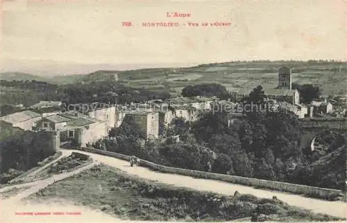 AK / Ansichtskarte Montolieu Carcassonne 11 Aude Vue générale de l'ouest
