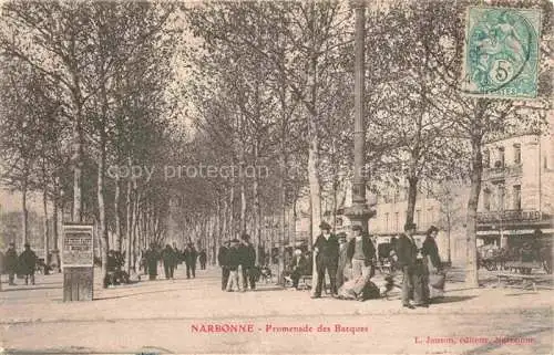 AK / Ansichtskarte NARBONNE 11 Aude Promenade des Barques