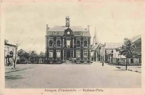 AK / Ansichtskarte Amagne RETHEL 08 Ardennes Rathausplatz