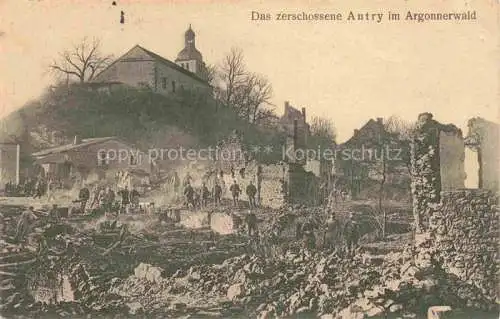 AK / Ansichtskarte Autry Antry Argonnen Vouziers 08 Ardennes Ruines Grande Guerre Truemmer 1. Weltkrieg