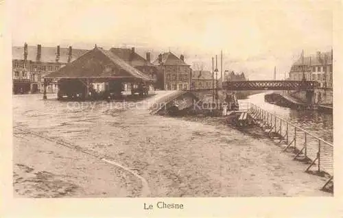 AK / Ansichtskarte Le Chesne Vouziers 08 Ardennes Vue générale Pont Feldpost