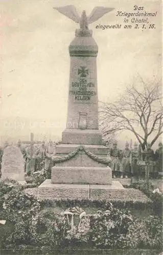 AK / Ansichtskarte Chatel-Censoir Kriegerdenkmal eingeweiht am 2.1.1916