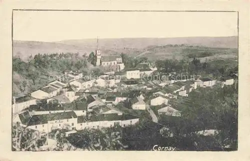AK / Ansichtskarte Cornay Vouziers 08 Ardennes Vue panoramique Eglise Feldpost