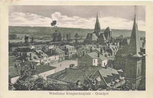 AK / Ansichtskarte Grandpre Vouziers 08 Ardennes Westlicher Kriegsschauplatz Ansicht mit Kirchen