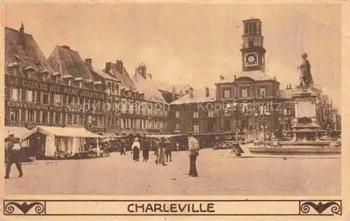 AK / Ansichtskarte CHARLEVILLE -MEZIERES 08 Ardennes Marktplatz Denkmal