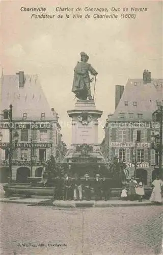 AK / Ansichtskarte CHARLEVILLE -MEZIERES 08 Ardennes Monument Charles de Gonzague Duc de Nevers Fondateur de la Ville