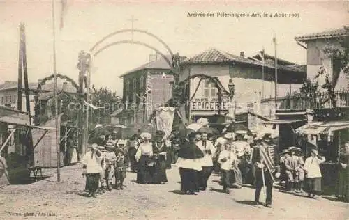 AK / Ansichtskarte Ars-sur-Formans Bourg-en-Bresse 01 Ain Arrivee des Pelerinages a Ars le 4 Aout 1905