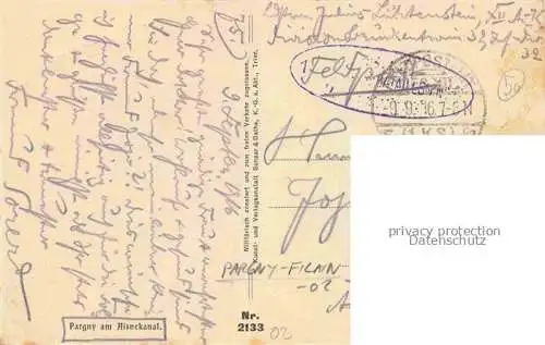 AK / Ansichtskarte Pargny-Filain Soissons 02 Aisne Ortspartie Feldpost