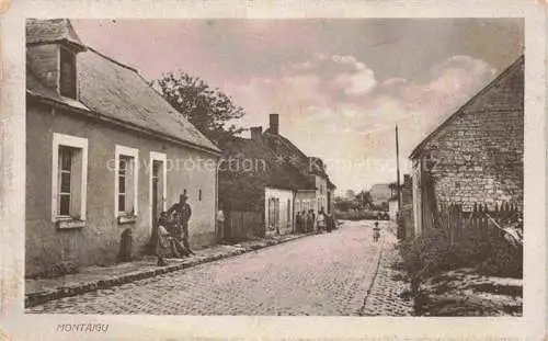 AK / Ansichtskarte Montaigu LAON 02 Aisne Strassenpartie Feldpost