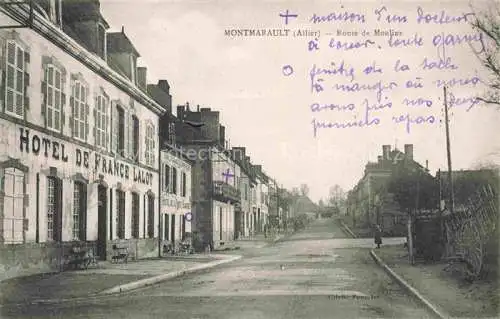AK / Ansichtskarte Montmarault Montlucon 03 Allier Route de Moulins