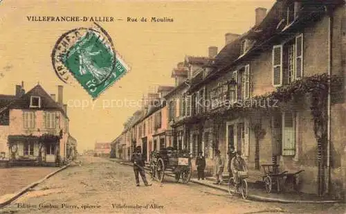 AK / Ansichtskarte Villefranche d Allier Montlucon 03 Allier Rue de Moulins