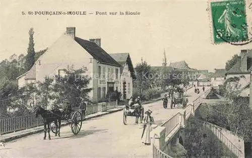 AK / Ansichtskarte St-Pourcain-sur-Sioule Moulins 03 Allier Pont sur la Sioule
