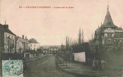 AK / Ansichtskarte Chateau-Thierry 02 Aisne Avenue de la Gare