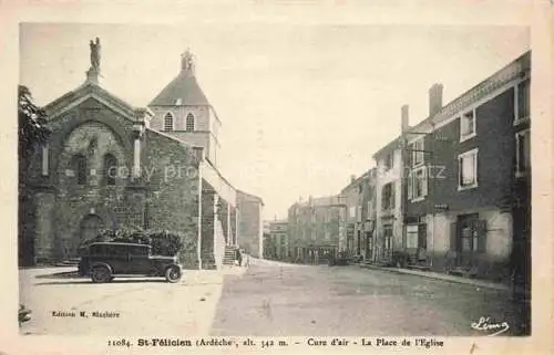 AK / Ansichtskarte St-Felicien Tournon 07 Ardeche Cure d'air La Place de l'Eglise