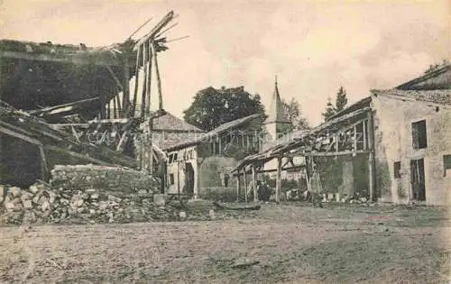 AK / Ansichtskarte Aure Grand Pre VOUZIERS 08 Ardennes Zerstoertes Dorf in WK1