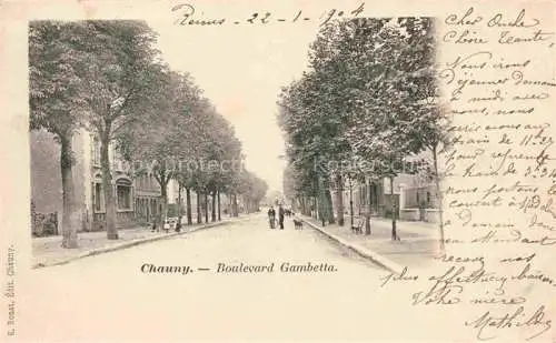 AK / Ansichtskarte Chauny LAON 02 Aisne Boulevard Gambetta