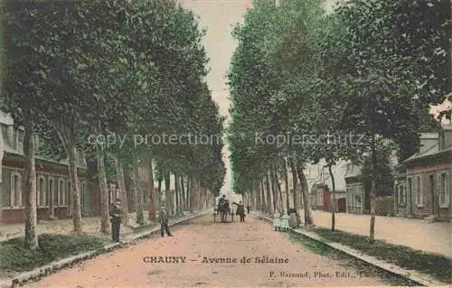 AK / Ansichtskarte Chauny LAON 02 Aisne Avenue de Selaine