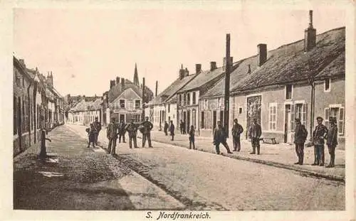 AK / Ansichtskarte Sissonne LAON 02 Aisne Strassenpartie Feldpostkarte
