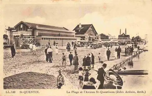 AK / Ansichtskarte ST-QUENTIN SAINT-QUENTIN 02 Aisne La Plage et l'Aviron St Quentinois 