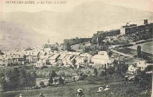 AK / Ansichtskarte Seyne-les-Alpes Digne 04 Alpes-de-Haute-Provence La Ville et le Fort