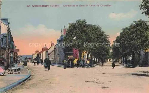 AK / Ansichtskarte Commentry Montlucon 03 Allier Avenue de la Gare et Route de Chamblet