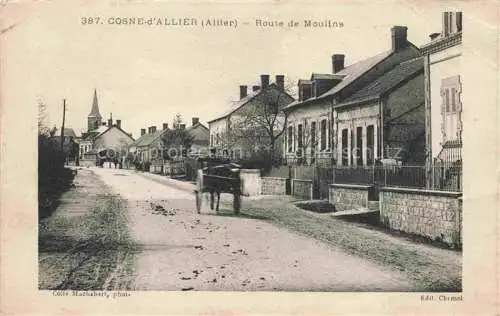 AK / Ansichtskarte Cosne sur l Oeil Cosne sur-Oeil Montlucon 03 Allier Route de Moulins