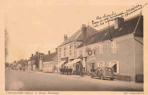 AK / Ansichtskarte Chevagnes Moulins 03 Allier Route Nationale