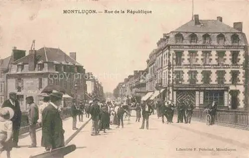AK / Ansichtskarte MONTLUCON 03 Allier Rue de la Republique