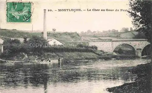 AK / Ansichtskarte MONTLUCON 03 Allier Le Cher au Gour du Pay