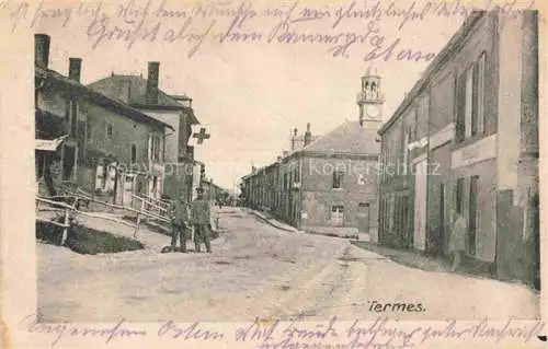 AK / Ansichtskarte Termes Vouziers 08 Ardennes Strassenpartie