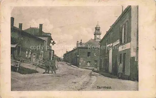 AK / Ansichtskarte Termes Vouziers 08 Ardennes Strassenpartie 