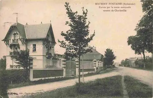 AK / Ansichtskarte Maubert-Fontaine Charleville-Mezieres 08 Ardennes Entree par la route nationale venant de Charleville