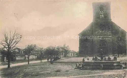 AK / Ansichtskarte Montois Monthois Vouziers 08 Ardennes Kirche Brunnen Feldpostkarte