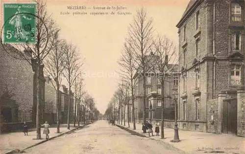 AK / Ansichtskarte Mezieres CHARLEVILLE-MEZIERES 08 Ardennes Avenue de St Julien Ecole priaire suerieure de Garcons