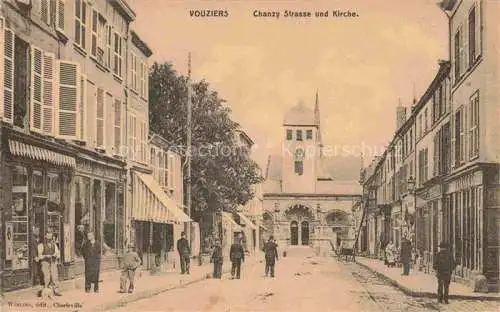 AK / Ansichtskarte VOUZIERS Aisne 08 Ardennes Rue Chanzy mit Kirche