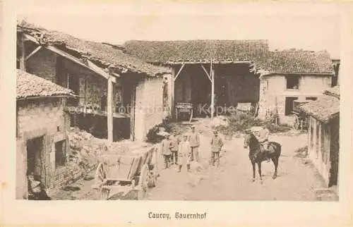 AK / Ansichtskarte Cauroy Vouziers 08 Ardennes Bauernhof Feldpostkarte