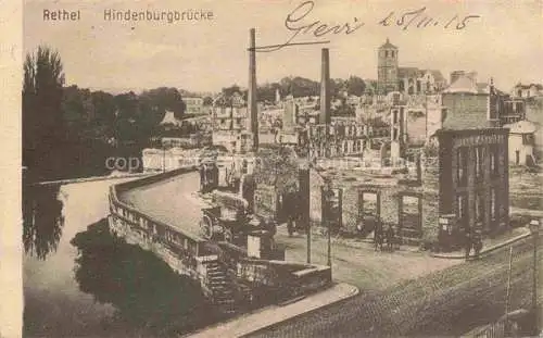 AK / Ansichtskarte RETHEL 08 Ardennes Hindenburgbruecke