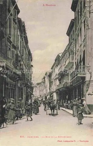 AK / Ansichtskarte Pamiers 09 Ariege La Rue de la Republique