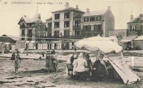 AK / Ansichtskarte Courseulles-sur-Mer CAEN 14 Calvados Scene de Plage