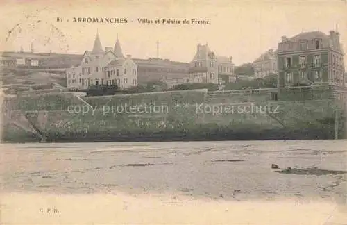 AK / Ansichtskarte Arromanches-les-Bains Bayeux 14 Calvados Villas et Falaise de Fresne