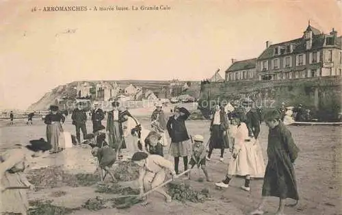 AK / Ansichtskarte Arromanches-les-Bains Bayeux 14 Calvados A maree basse La Grande Cale